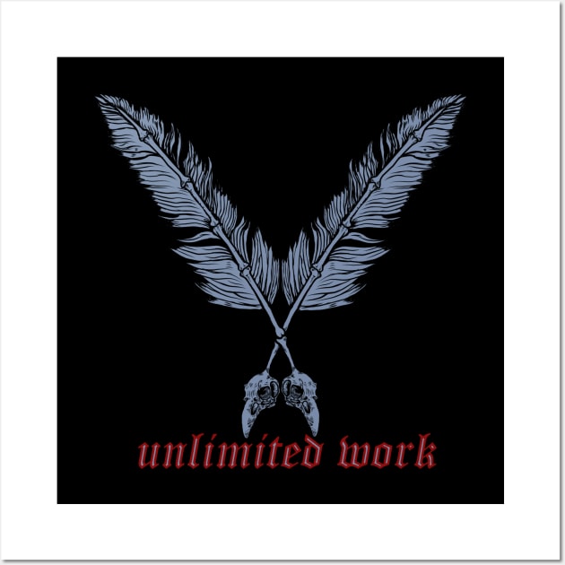 Unlimited Work Wall Art by polkamdesign